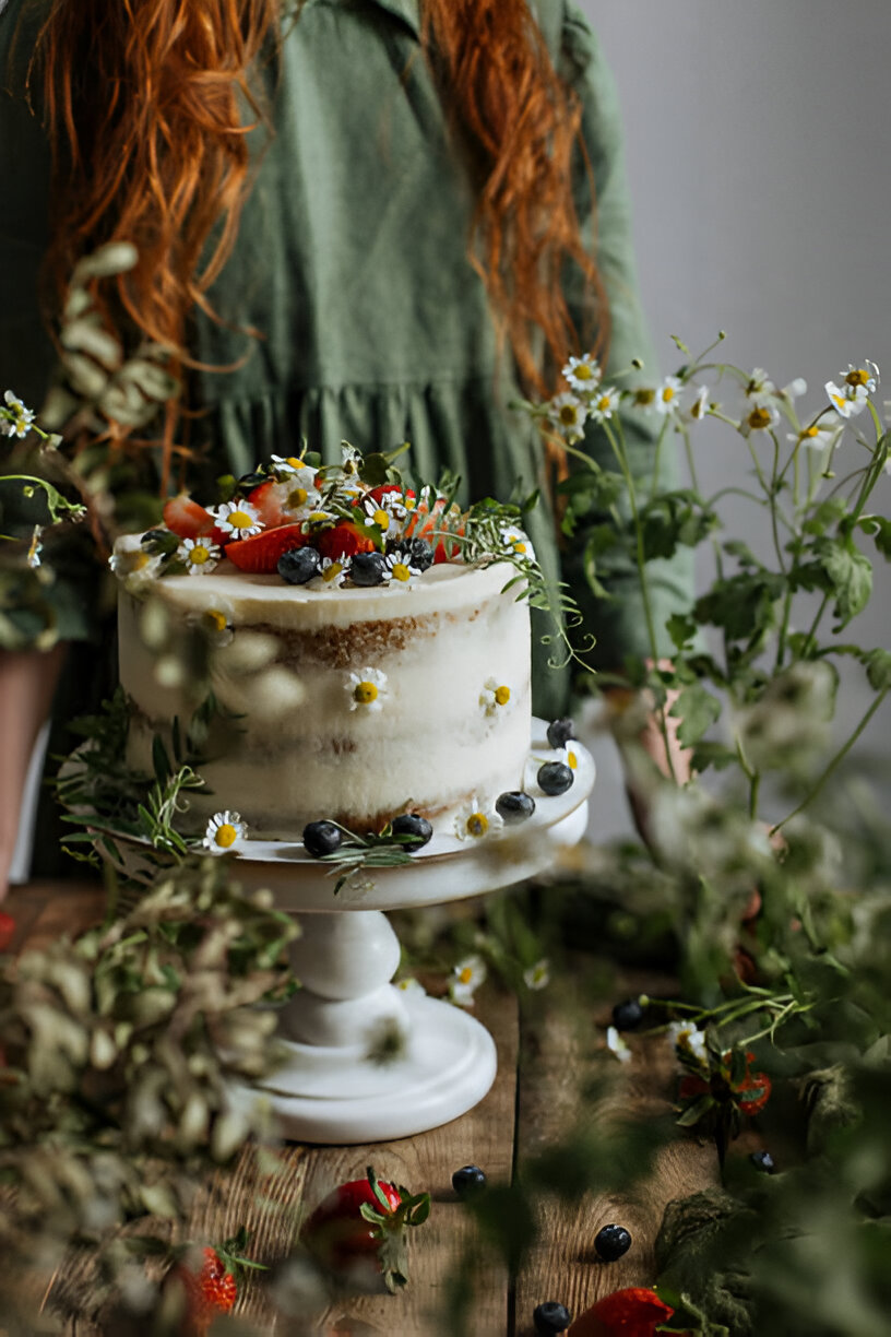 Mansikkapäivä (kesäkakku tuorejuustokreemillä)